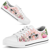 Cows Flower Low Top Shoes For Women, Shoes For Men Custom Shoes