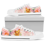 Chickens Flowers Low Top Shoes For Women, Shoes For Men Custom Shoes