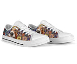 Basset Hound Polygon Low Top Shoes For Women, Shoes For Men Custom Shoes