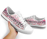 Giraffe Pink Heart Low Top Shoes For Women, Shoes For Men Custom Shoes