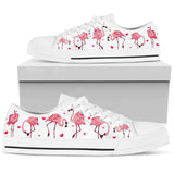 Flamingo Heart Low Top Shoes For Women, Shoes For Men Custom Shoes