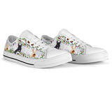 Scottie Flower Low Top Shoes For Women, Shoes For Men Custom Shoes