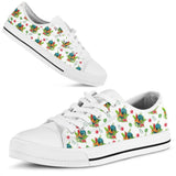 Chicken Leaf Flower Low Top Shoes For Women, Shoes For Men Custom Shoes