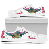 Turtle Flower And Butterfly Low Top Shoes For Women, Shoes For Men Custom Shoes