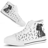 Boxer Feather High Top Shoes For Women, Shoes For Men Custom Shoes