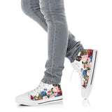 English Springer Spaniel Flower High Top Shoes For Women, Shoes For Men Custom Shoes