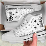 Basset Hound Dream World High Top Shoes For Women, Shoes For Men Custom Shoes
