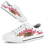 Boxer Flower And Butterfly Low Top Shoes For Women, Shoes For Men Custom Shoes