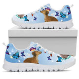 Dachshunds Butterfly Sneakers Shoes For Women, Shoes For Men Sneaker Custom Shoes