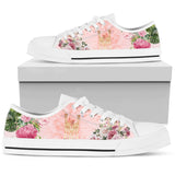Giraffe Flower Low Top Shoes For Women, Shoes For Men Custom Shoes