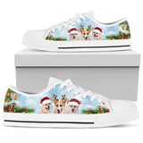 Corgi Lovely Christmas Low Top Shoes For Women, Shoes For Men Custom Shoes
