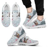 Heeler Flower Petal Sneakers Shoes For Women, Shoes For Men Sneaker Custom Shoes