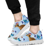 Dachshunds Butterfly Sneakers Shoes For Women, Shoes For Men Sneaker Custom Shoes