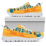 Shih Tzu Bus Petal Sneakers Shoes For Women, Shoes For Men Sneaker Custom Shoes