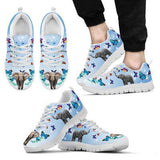 Elephant Butterfly Sneakers Shoes For Women, Shoes For Men Sneaker Custom Shoes