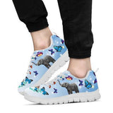 Elephant Butterfly Sneakers Shoes For Women, Shoes For Men Sneaker Custom Shoes