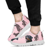 Rottweiler Pink Sneakers Shoes For Women, Shoes For Men Sneaker Custom Shoes