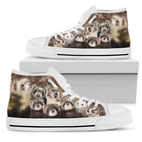 Ferret High Top Shoes For Women, Shoes For Men Custom Shoes