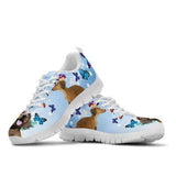 Dachshunds Butterfly Sneakers Shoes For Women, Shoes For Men Sneaker Custom Shoes