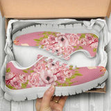 Labrador Flower Sneakers Shoes For Women, Shoes For Men Sneaker Custom Shoes