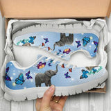 Elephant Butterfly Sneakers Shoes For Women, Shoes For Men Sneaker Custom Shoes