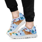 Corgi Butterfly Sneakers Shoes For Women, Shoes For Men Sneaker Custom Shoes