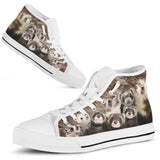 Ferret High Top Shoes For Women, Shoes For Men Custom Shoes