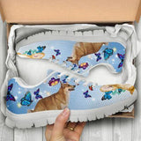 Corgi Butterfly Sneakers Shoes For Women, Shoes For Men Sneaker Custom Shoes