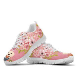 Labrador Flower Sneakers Shoes For Women, Shoes For Men Sneaker Custom Shoes