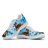 Rottweiler And Butterflies Sneakers Shoes For Women, Shoes For Men Sneaker Custom Shoes
