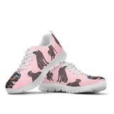 Rottweiler Pink Sneakers Shoes For Women, Shoes For Men Sneaker Custom Shoes
