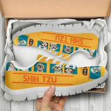 Shih Tzu Bus Petal Sneakers Shoes For Women, Shoes For Men Sneaker Custom Shoes