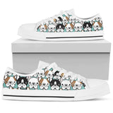French Bulldog Cute Low Top Shoes For Women, Shoes For Men Custom Shoes