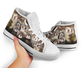 Ferret High Top Shoes For Women, Shoes For Men Custom Shoes
