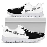 Boston Terrier Black White Sneakers Shoes For Women, Shoes For Men Sneaker Custom Shoes