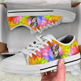 Heeler Flowers Low Top Shoes For Women, Shoes For Men Custom Shoes