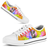 Heeler Flowers Low Top Shoes For Women, Shoes For Men Custom Shoes