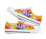 Heeler Flowers Low Top Shoes For Women, Shoes For Men Custom Shoes