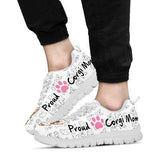Corgi Proud Mom Sneakers Shoes For Women, Shoes For Men Sneaker Custom Shoes
