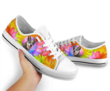 Heeler Flowers Low Top Shoes For Women, Shoes For Men Custom Shoes