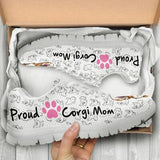 Corgi Proud Mom Sneakers Shoes For Women, Shoes For Men Sneaker Custom Shoes