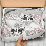 Turtle Style Petal Sneakers Shoes For Women, Shoes For Men Sneaker Custom Shoes