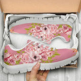 Shih Tzu Flower Sneakers Shoes For Women, Shoes For Men Sneaker Custom Shoes