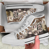 Ferret High Top Shoes For Women, Shoes For Men Custom Shoes