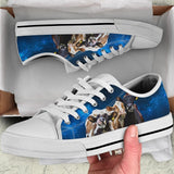 Cow Galaxy Low Top Shoes For Women, Shoes For Men Custom Shoes