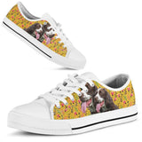 English Springer Spaniel Yellow Low Top Shoes For Women, Shoes For Men Custom Shoes