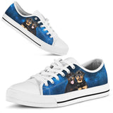 Rottweiler Galaxy Low Top Shoes For Women, Shoes For Men Custom Shoes