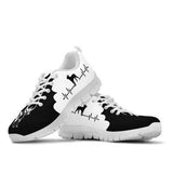Boston Terrier Black White Sneakers Shoes For Women, Shoes For Men Sneaker Custom Shoes