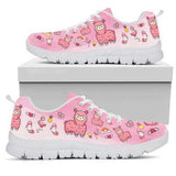 Llama Cute Sneakers Shoes For Women, Shoes For Men Sneaker Custom Shoes