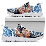 Chicken Blue Flowers Sneakers Shoes For Women, Shoes For Men Sneaker Custom Shoes